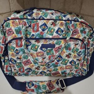 Vera Bradley Large Duffle Bag Cuban Postage Stamp